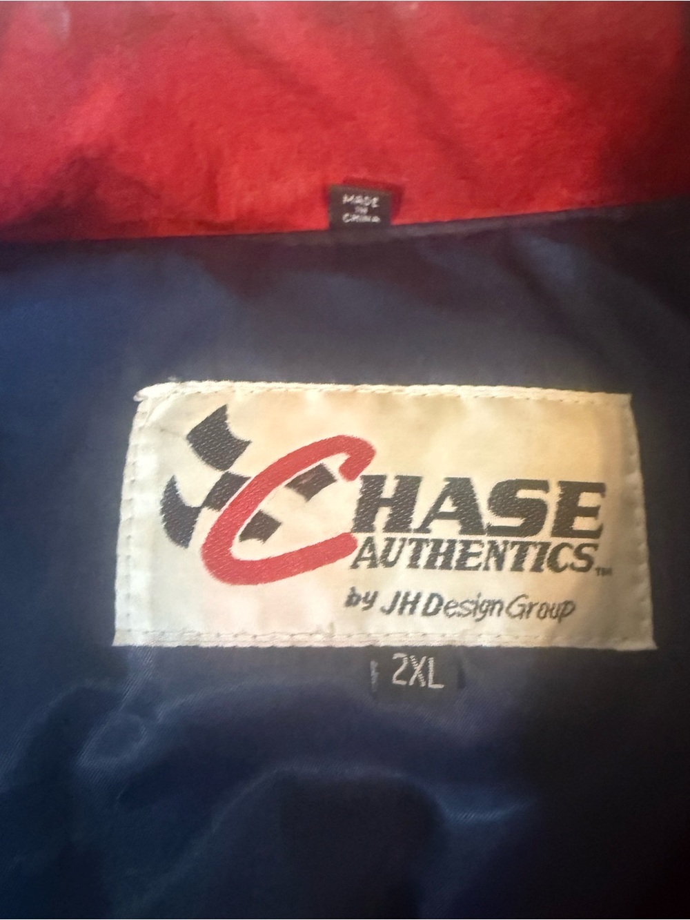 JH Design Jeff Gordon Red & Black Racing Patchwork Jacket - Picture 3 of 5